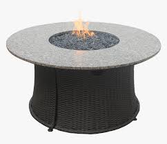 And is finished in black. Endless Summer Gad1375sp Circular Faux Wicker Fire Bond Canyon Ridge 50000 Btu Round Liquid Propane Gas Hd Png Download Kindpng