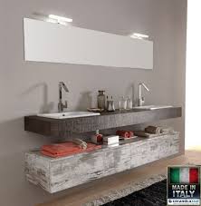 Mobile bagno con doppio lavabo dixi aquna 45. Mobile Bagno Sospeso Doppio Lavabo Cuoio Vintage 200 Cm Top Quality