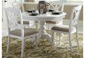 Our collection of white dining tables and black dining tables make for an artful arrangement. Liberty Furniture Summer House I 607 Cd 5ros 5 Piece Round Table Set With Turned Legs Furniture And Appliancemart Dining 5 Piece Sets