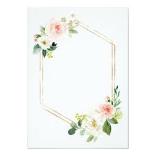 Blush White Bloom Gold Frame Wedding Invitation Zazzle Com In 2021 Wedding Frames Wedding Invitations Invitations