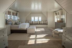 Cream And Gray Bedroom With Window Seat Alcove Cottage Bedroom