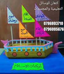 مجسم تعليمي عن اركان الاسلام على شكل سفينة واشرعة Islamic Kids Activities Muslim Kids Activities Manners Activities