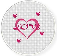 Looking for new cross stitch patterns? Charts Club Members Only Love Cross Stitch Pattern Daily Cross Stitch