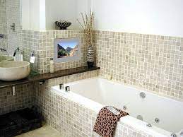 Fish scale tile is a hot bathroom trend and using it on a small shower accent wall is a great way to elevate your bathroom in a very subtle way. Pin By Nexus 21 On Home Bathroom Tv In Bathroom Bathroom Design Waterproof Bathroom
