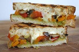 I could eat them all; Roasted Vegetable Panini With Pesto The Garden Grazer