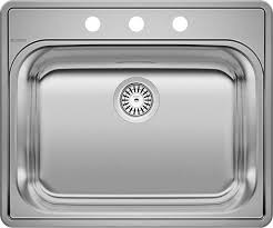 Ensure that there are no leaks after running the water for a few seconds. Blanco Stainless Steel 441078 Essential Drop In Utility Laundry Sink 25 X 22 Single Bowl Sinks Amazon Com