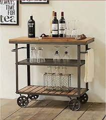 Active military and first responders get 10% off regularly priced merchandise! Amazon Com Wgx Indoor Or Outdoor Metal Wood Rolling Serving Cart On Wheels Kicthen Bar Dining Roo Decoracao Bar Domestico Cafeteria Em Casa Mobiliario De Bar