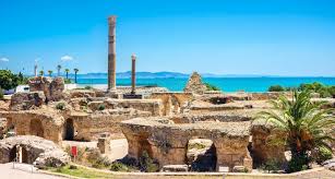 Ruins Of Ancient Carthage Tunis Tunisia North Africa Panoramic View Of Ancie Aff Carthage Tunis Ruins Ancient Carthage Ancient Carthage Tunisia