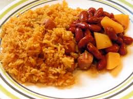 (in puerto rico, it is traditional to serve rice and beans with almost every meal, but mainly with pork chops (cooked with a little sofrito and adobo seasoning) on the side). Puerto Rican Chicken Recipe With Salchichas Hispanic Food Network