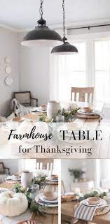 Farmhouse Thanksgiving Table Decor Dining Room Table Decor Kitchen Table Decor Farmhouse Dining Room Table