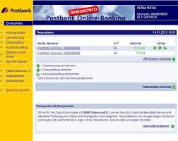 Upon request and with appropriate credit overdraft. Postbank Online Banking Direkt Online Nutzen Chip