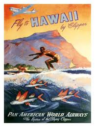 0000 4946 4 Poster Pan Am Surf Alle Hawaii Con Pesci Volanti Posters Vintage Travel Posters Travel Posters Vintage Hawaii