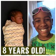 And just like that, he's 8.