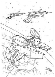 Eta 2 Starfighter And T 65 X Wing Coloring Page From Attack Of The Clones Category Select From Star Wars Drawings Star Wars Coloring Book Star Wars Spaceships