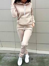 Conjunto De Manga Larga Con Capucha Y Cordones Mangas Largas Ropa Ropa De Moda