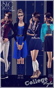 Sims York City Af Casual Sims Sims 2 College Style Outfits