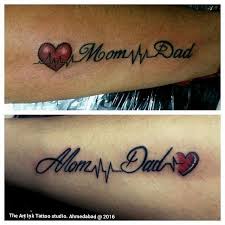 Mom Dad Momdad Momlife Heart Heartbeat Small Tatttoos Tatttoo Tattooed Tattooartist Tatt Tattooshop Art A Mom Tattoos Dad Tattoos Family Tattoos