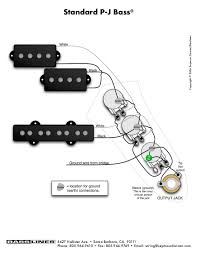 Copyright 2006 Seymour Duncan Basslines Standard P J Bass