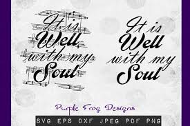 It is well with my soul lyrics. Music It Is Well With My Soul Hymn Graphic By Heather Terry Creative Fabrica