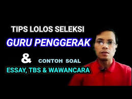 We did not find results for: Tips Lolos Seleksi Guru Penggerak Contoh Soal Youtube