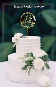 Baby Shower Cake Topper Baby Shower Personalised Cake Etsy In 2020 Floral Wedding Cakes Fall Wedding Cakes Custom Cake Toppers