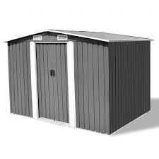 The old shingles, the board & batten siding storage sheds are really beneficial for bikes. Storage Shed Grey Metal 257x205x178 Cm Insideandoutfurniture Com