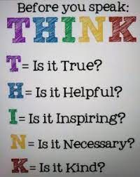 Maybe you would like to learn more about one of these? Think Before You Speak Isaiah 58 Ministries
