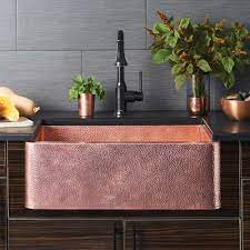 Check out our farmhouse sink selection for the very best in unique or custom, handmade pieces from our kitchen & dining shops. Farmhouse 30 Copper Apron Front Sink Native Trails