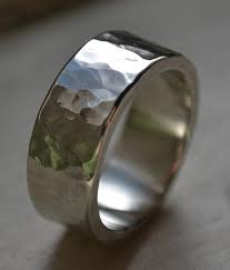 Unisex Silver Ring Handmade Hammered Artisan Designed Etsy Silver Ring Designs Silver Rings Handmade Sterling Silver Wedding Band