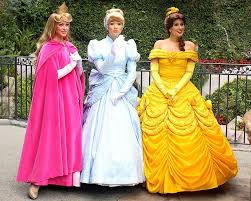 Sleeping Beauty Cinderella And Belle Disney Dresses Disney Princess Lineup Disney Dress Up