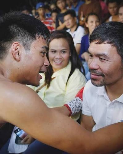 Manny Pacquiao's son Eman Bacosa was floored three times and lost a  nightmare rematch in his first attempt to win a professional title. 🇵🇭  Four months after scoring five knockdowns, momentum has