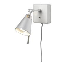 Nymåne wall/reading lamp with led bulb, white, max: Products Ikea Wall Lamp Lamp Ikea Wall