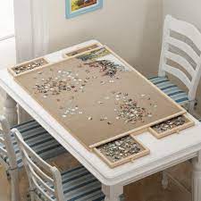 Jigsaw puzzle tilting table for 1000 pieces puzzles,gift for puzzle enthusiast. Moonquake Jigsaw Puzzle Table Wayfair