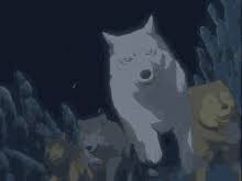 Black and white anime wolves 7 high resolution wallpaper. Anime Wolves Gifs Tenor