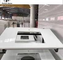 Pure White Stone Nano Glass Countertop and Bathroom Vanity Top