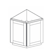 When shopping online for kitchen cabinets at kitchen cabinet warehouse, remember that we offer free design services. 24 Wide Nantucket Linen Kitchen Outside Corner Base Cabinet Heeby S Surplus Inc