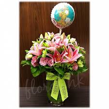 Balloon with 'get well soon!'. Get Well Lily Flower Get Well Soon Balloon