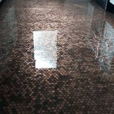 We saw a bunch of penny floor projects in the usa, it seemed a really popular way of creating a bespoke retro floor for any part of the house, but wasnt done in the uk. Top 60 Best Penny Floor Design Ideas Copper Coin Flooring