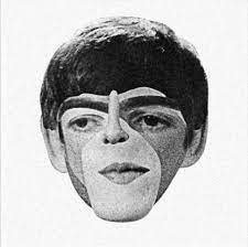 A Face Out Of Many Faces Beatles Collage Collage Design Psychedelic Art