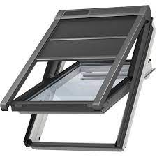 Volet pour fenetre de toit. Volet Roulant Souple Exterieur A Energie Solaire Velux Original Pour Fenetres De Toit Velux C04 Ck04 Noir
