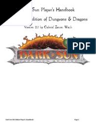 The official minecraft dungeons discord! Dark Sun Player S Handbook V2 0 Elf Dungeons Dragons Dwarf Dungeons Dragons