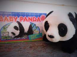 Baby Panda Vintage Battery Operated Walking Childrens Toy Stuffed Animal Retro Kids Childs 90s Birthday Gift By Oldsteam Childrens Toy Baby Panda Panda Nursery