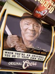 COORS BEER STRING BANNER-BILL RUSSELL,HULL,MONTANA,ELWAY,MAYS-2000