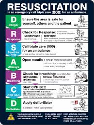 Pool Safety Signs Pool Resuscitation Chart Cpr Ebay
