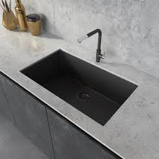 Black kitchen sink is the most popular choice of homeowners worldwide. 30 X 17 Inch Granite Composite Undermount Single Bowl Kitchen Sink Midnight Black Ruvati Usa