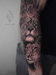 Las más escuchadas de carin leon. Tatuaje De Leon Y Leona Animal Tattoo Tattoos Animals