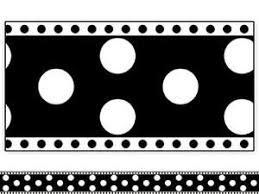 Black And White Striped Bulletin Board Border Run Miss Nelson S Got The Camera Daisies Dots And Bees Bulletin Board Borders Dots Mpm School Supplies