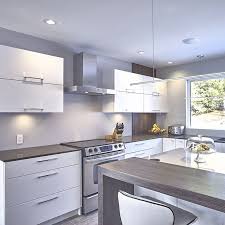 Armoires De Cuisine En Thermoplastique Avec Panneau Decoratif En Melamine Modern Kitchen Interiors Luxury Kitchen Design Kitchen Design
