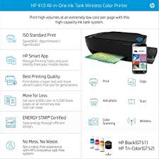 Create an hp account and register your printer. Hp 410 All In One Ink Tank Wireless Color Printer Hp Gt51 Ink Bottle Black Xl Amazon In Computers Accessories