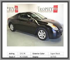 2009 Nissan Altima 2 5 S Coupe Wheel Width 7 Anti Theft Alarm System Coil Front Spring Rear Bench Four Wheel Independent S Nissan Sentra Used Cars Sedan